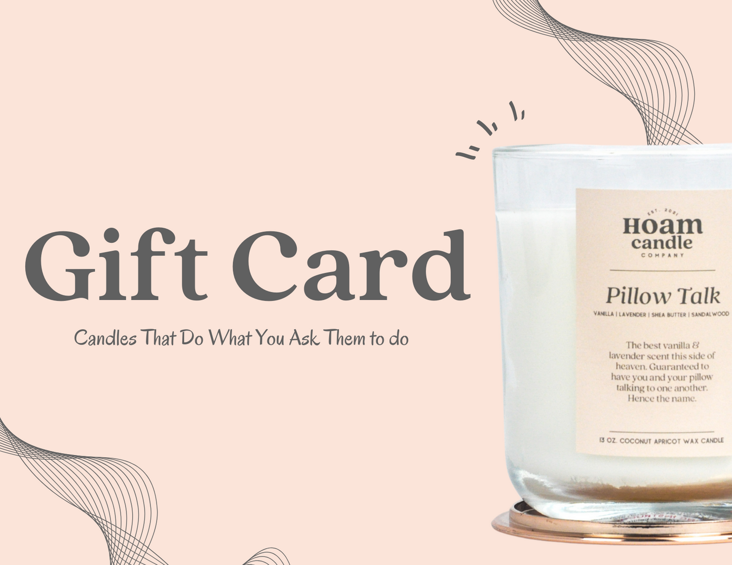 HOAM Candle Company Gift Card